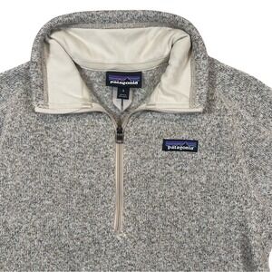 Patagonia‎ Better Sweater 1/4 Zip Pullover Fleece Heathered Gray Women's Small